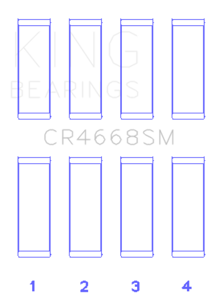 King Chrysler/Mitsubishi/Hyundai/Kia World Engine Connecting Rod Bearing Set - Size STD