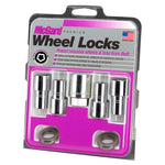 McGard Wheel Lock Nut Set - 4pk. (Long Shank Seat) 7/16-20 / 13/16 Hex / 1.75in. Length - Chrome