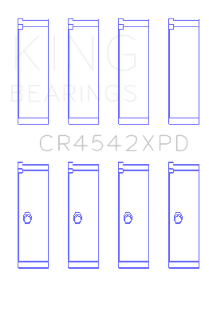King Honda K-Series 2.0L/2.4 LXP Tri-Metal Performance Connecting Rod Bearing (Set of 4) - Size STDX
