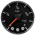 Autometer Spek-Pro Gauge Fuel Level 2 1/16in 0-270 Programmable Blk/Chrm