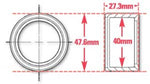 SPC Performance Weld-In Ring Kit 40 mm ID