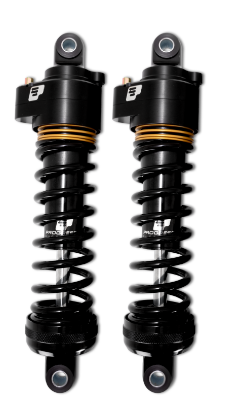 Progressive Harley Ultra Low-QPS 944 Series Shocks, 12.5in, 11in Ride Height Standard - Black/Gold