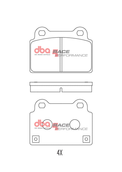 DBA 08-16 Mitsubishi Lancer Evolution Rear RP Performance Brake Pads