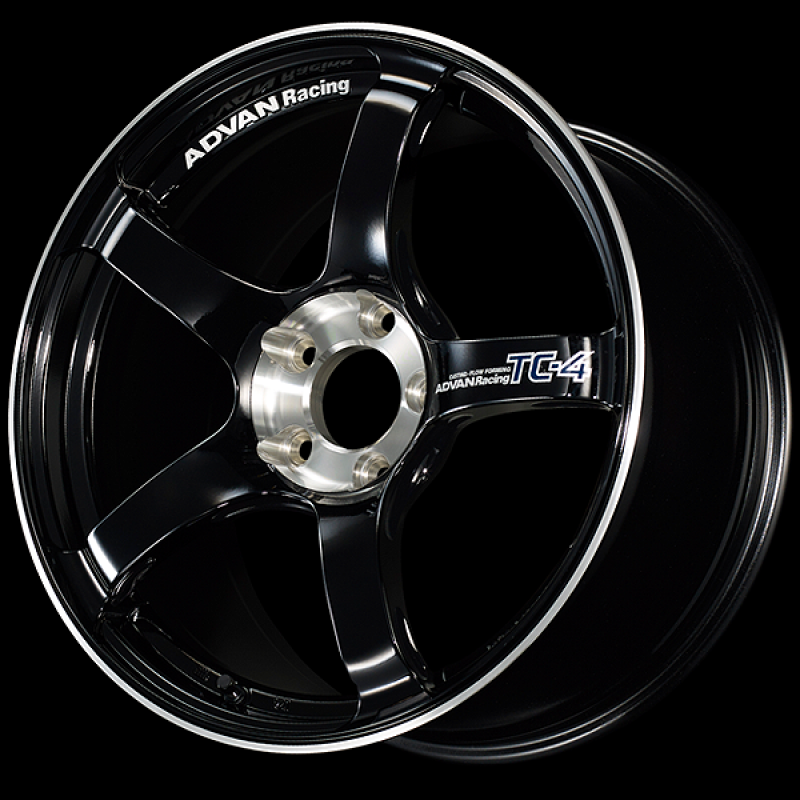 Advan TC-4 SE 15x6.5 / +45 Offset / 4x100 / 63mm Bore / Racing Gloss Black and Diamond Cut
