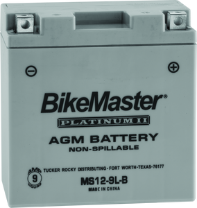 BikeMaster AGM Battery - MS12-9L-B