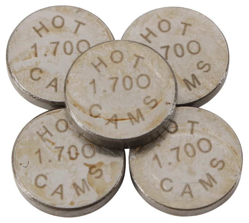 Hot Cams Shim Kits 1.700mm Thickness - 5 Pack
