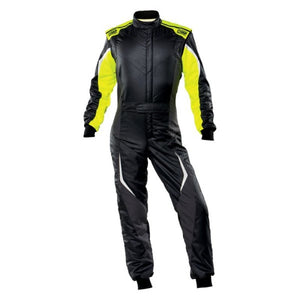 OMP Tecnica Evo Overall My21 Black/Yellow - Size 62 (Fia 8856-2018)