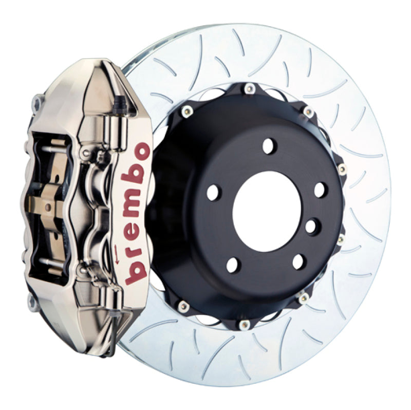 Brembo 00-03 Z8 (E52) Rear GTR BBK 4 Piston Billet345x28 2pc Rotor Slotted Type-3- Nickel Plated