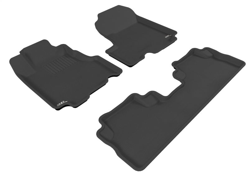 3D MAXpider 07-11 Honda CR-V Kagu Black Full Set