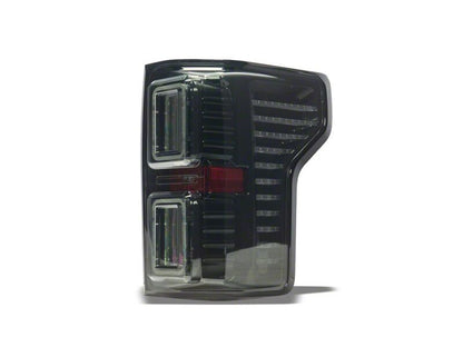 Raxiom 15-17 Ford F-150 CXR Series LED Tail Lights- Black Housing- Smoked Lens