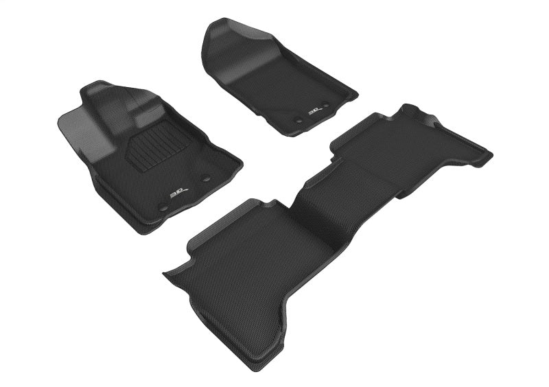 3D MAXpider 19-23 Ford Ranger Super Crew Kagu Black Full Set
