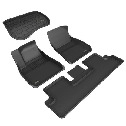 3D MAXpider 17-19 Tesla Model 3 Kagu Black Full Set Front CARGO LINER (SMOOTH BASIN)