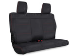 PRP 11-12 Jeep Wrangler JKU Rear Seat Cover/4 door - Black with Red Stitching