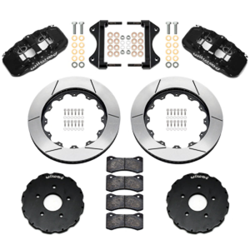 Wilwood 14-19 Chevrolet Corvette C7 AERO6 Front BBK - 14.00 Rotor - Black