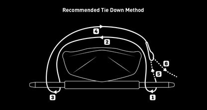 Rhino-Rack Rapid Tie Down Straps w/Buckle Protector - 4.5m/15ft - Pair - Red
