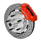 Wilwood Forged Dynalite Front Kit 19.00in Drilled Rotor Red WWE ProSpindle (5x5.00in Hub)