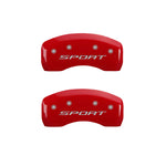 MGP 4 Caliper Covers Engraved Front & Rear 2015/Sport Red Finish Silver Char 2018 Ford Fusion
