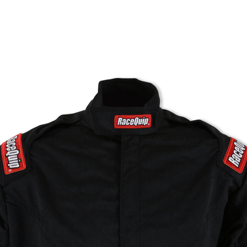 RaceQuip Black Chevron-5 Jacket SFI-5 - Medium