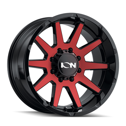 ION Type 143 20x9 / 8x170 BP / 18mm Offset / 125.2mm Hub Gloss Black/Red Machined Wheel