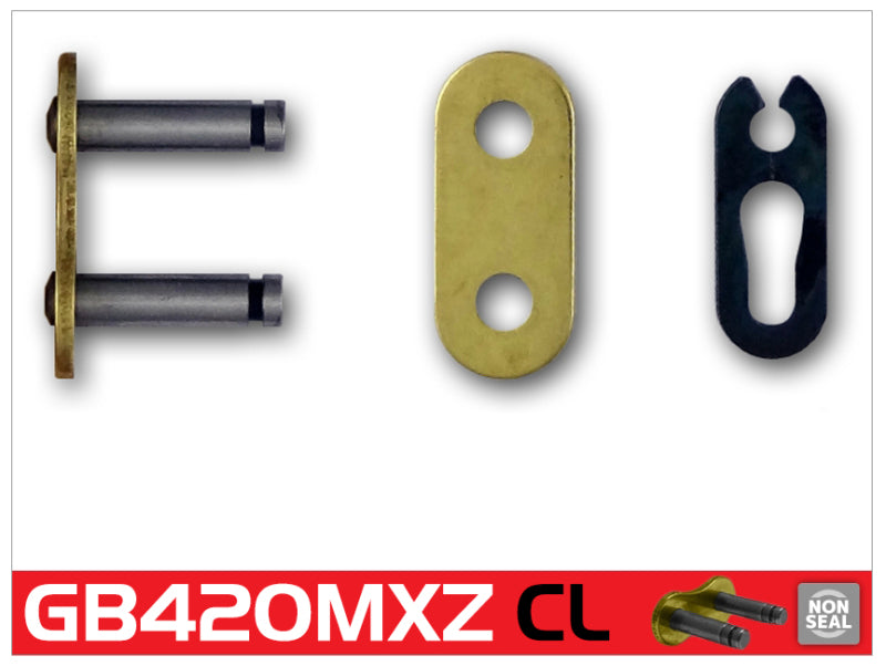 RK Chain GB420MXZ Clip Link - Gold