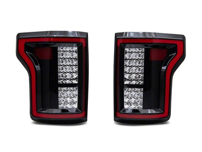 Raxiom 15-17 Ford F-150 LED Tail Lights- Black Housing- Clear Lens
