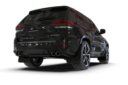 Rally Armor 18-22 Jeep Grand Cherokee SRT Trackhawk Black UR Mud Flap - Red Logo