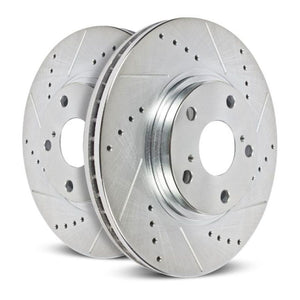 Power Stop 2013 Acura ILX Front Evolution Drilled & Slotted Rotors - Pair