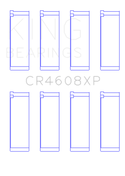 King Engine Bearings Toyota 2ZZ-GE (Size .026) Connecting Rod Bearings (Set of 4)