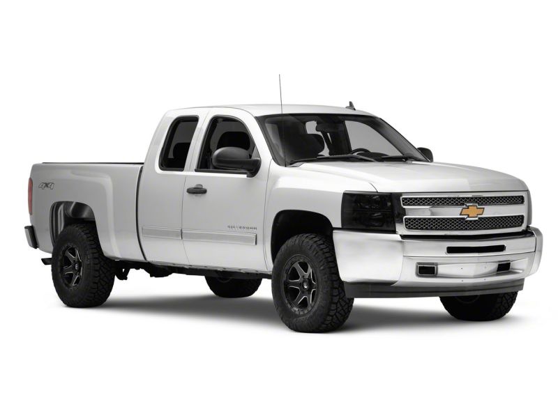 Raxiom 07-14 Chevrolet Silverado 1500 HD Axial OEM Rep Headlights- Chrome Housing- Smoked Lens