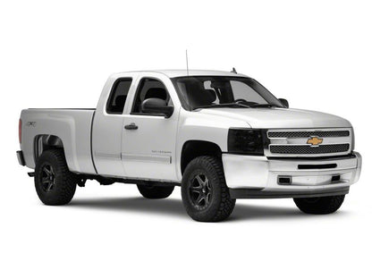 Raxiom 07-14 Chevrolet Silverado 1500 HD Axial OEM Rep Headlights- Chrome Housing- Smoked Lens