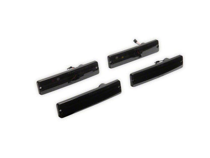 Raxiom 76-86 Jeep CJ7 Axial Series LED Side Marker Lamps- Smoked- Front and Rear