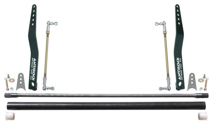 RockJock Antirock Sway Bar Kit Universal 36in Bar 20in Bent Steel Arms