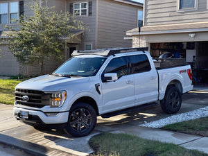 Go Rhino 21-23 Ford F-150 CC Ceros Low Profile Roof Rack - Tex. Blk