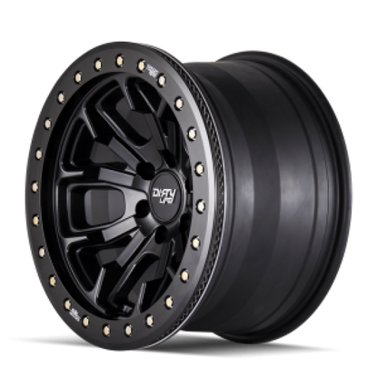 Dirty Life 9303 DT-1 17x9/8x165.1 BP/-12mm Offset/130.8mm Hub Matte Black Wheel - Beadlock