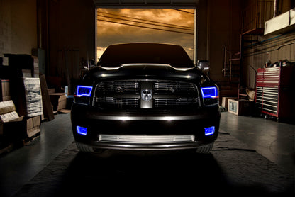 Oracle Lighting 09-18 RAM 1500 Sport Halo Headlights - Blk Housing w/RF Controller