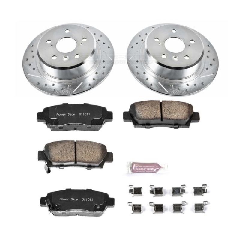 Power Stop 95-99 Toyota Avalon Rear Z23 Evolution Sport Brake Kit