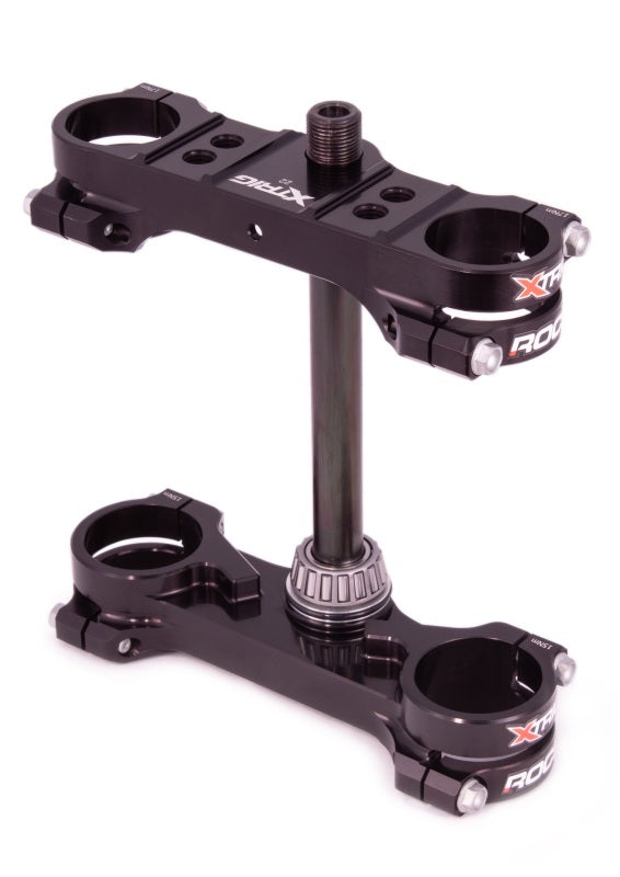 XTrig 21-23 GasGas MC 65/ Husqvarna TC 65/ KTM 65 SX ROCS Tech Clamp Offset 22 mm. - Black