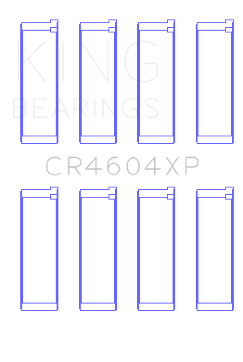 King 07-09 Mazdaspeed 3 L3-VDT MZR DISI (t) Duratec High Performance Rod Bearing Set - Size +0.25mm