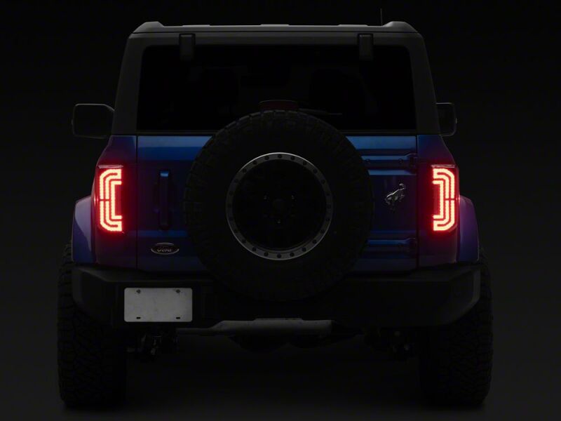 Raxiom 21-26 Ford Bronco LED Tail Lights- Black Housing- Clear Lens