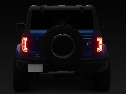 Raxiom 21-26 Ford Bronco LED Tail Lights- Black Housing- Clear Lens