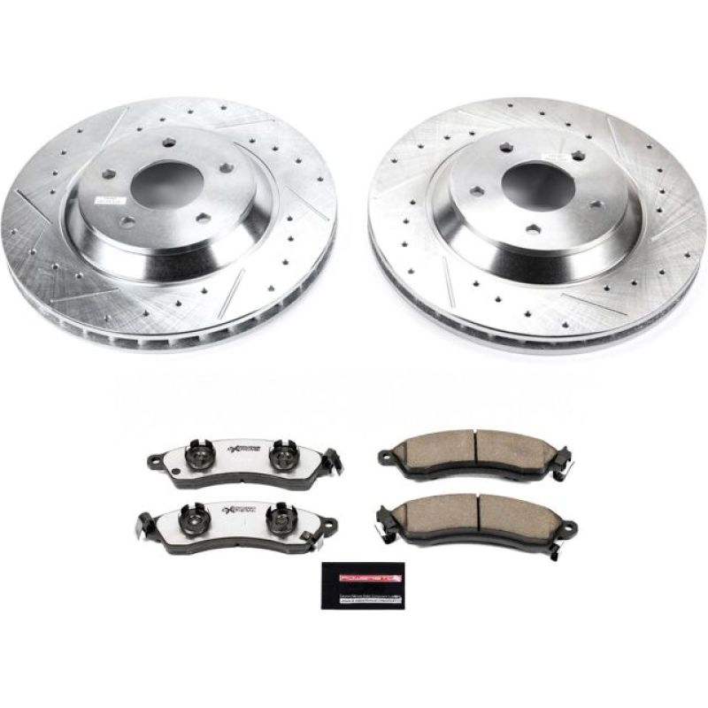 Power Stop 88-96 Chevrolet Corvette Front Z26 Street Warrior Brake Kit