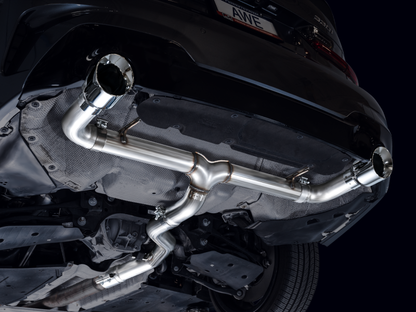 AWE Tuning 19-23 BMW 330i / 21-23 BMW 430i Base G2X Track Edition Axle-Back Exhaust - Chrome Silver
