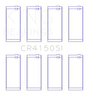 King Engine Bearings Ford ZETec 1.6/1.8/2.0 (Size +0.25mm) Connecting Rod Bearing Set