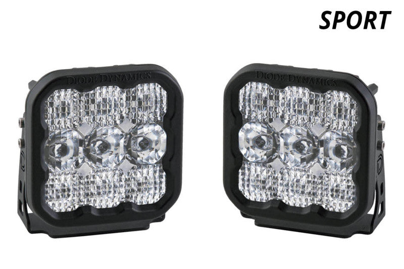 Diode Dynamics SS5 LED Pod Sport - White Flood (Pair)