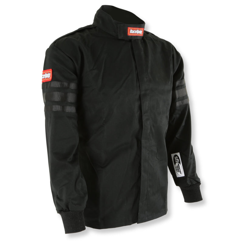 RaceQuip Black Trim SFI-1 JR. Jacket - Kids Large