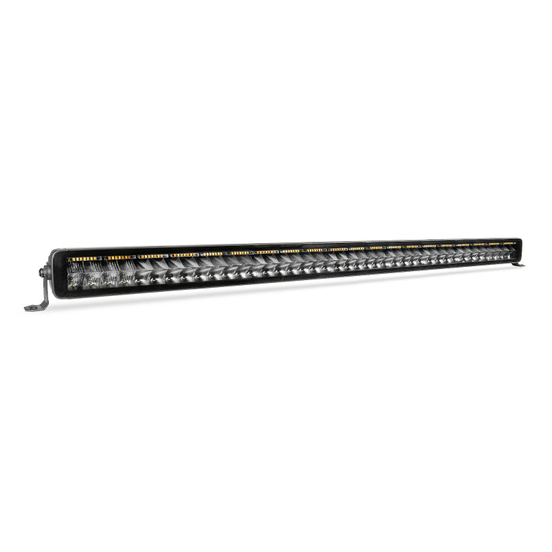 Go Rhino Xplor Blackout Combo Series Dbl Row LED Light Bar w/Amber (Side/Track Mount) 40in. - Blk