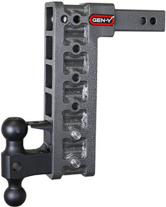 Gen-Y Mega Duty 2in Shank 12.5in Drop 16K Hitch w/Dual-Ball/Pintle Lock