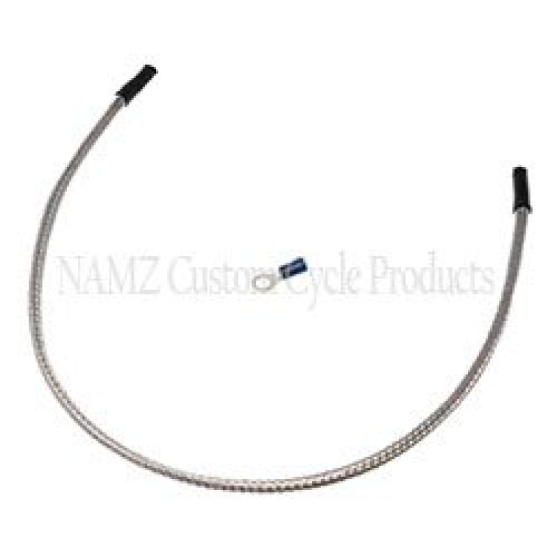 NAMZ Oil Sendin Harness Cover (SS Braided & Clear Coated - Stock Length)