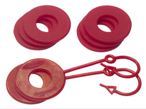 Daystar Red D Ring Isolator w/Lock Washer Kit