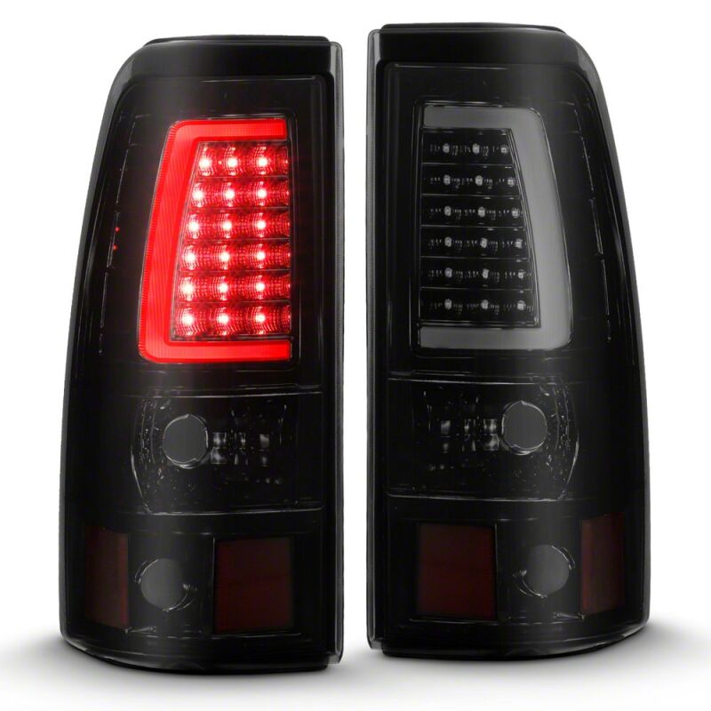 Raxiom 03-06 Chevrolet Silverado 1500 Axial Series LED Tail Lights- Black Housing- Smoked Lens